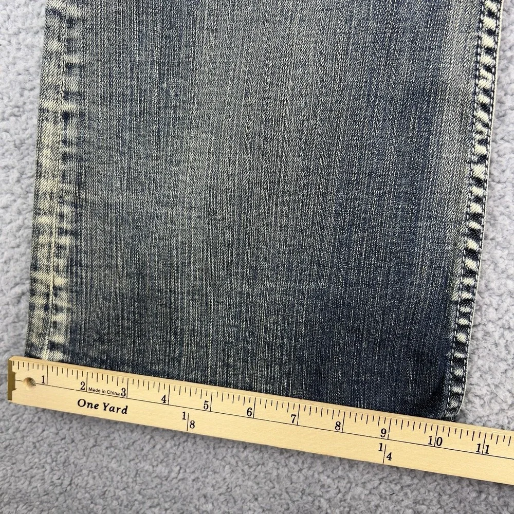 Vigoss Womens Boot Cut Jeans Blue Pocket Light Wash Faded Stretch Juniors 15 New - Picture 13 of 14